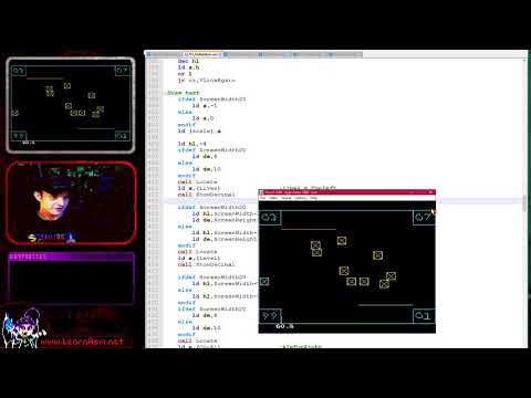 Z80 Tron Clone - Level Init / Screen Draw / Game Over - Multiplatform code - Lesson Photon4