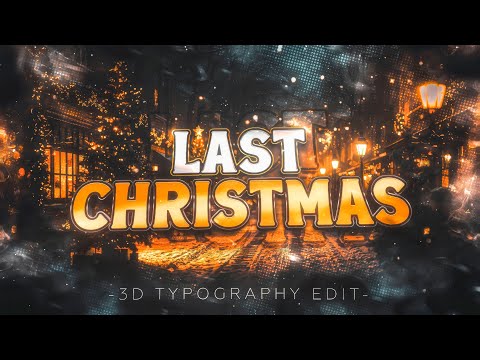 Merry Christmas [3D Typography Edit] 4K
