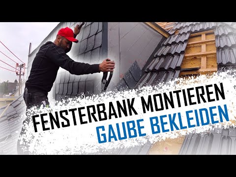 Dachdecker / Praxisvideo! Gaube: Fensterbank, Laibungen und Schiefer