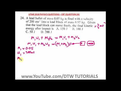 Momentum in Physics - Jamb Past Question Solved 2018(Qst 24)