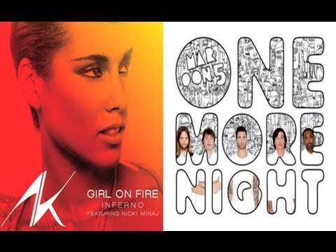 Alicia Keys vs Maroon 5 - Girl On Fire / One More Night (Mashup)