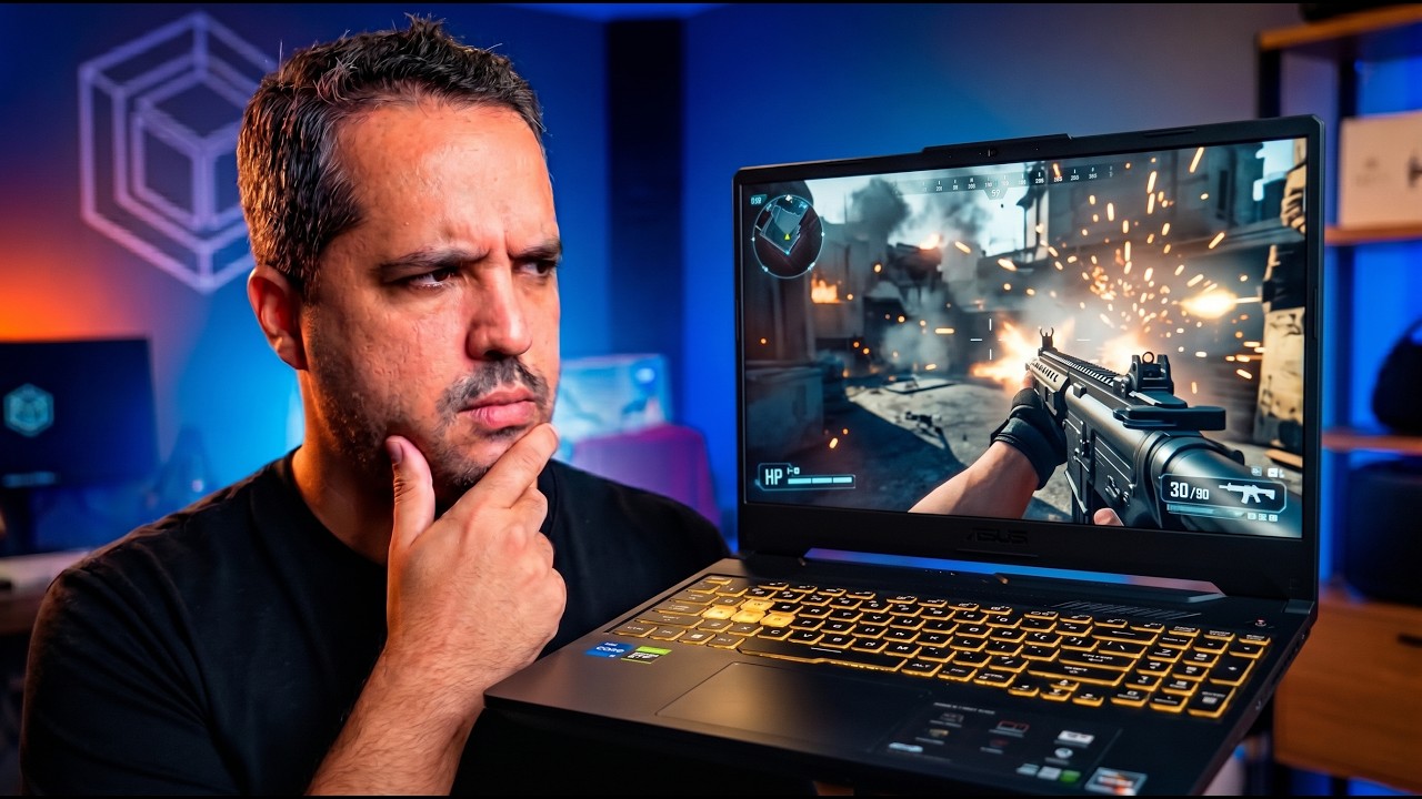 Miniatura da avaliação em vídeo de Notebook ASUS TUF Gaming F16 FX607VJ-RL015 Intel Core 5 16GB 512GB SSD RTX 3050 16.0 FHD