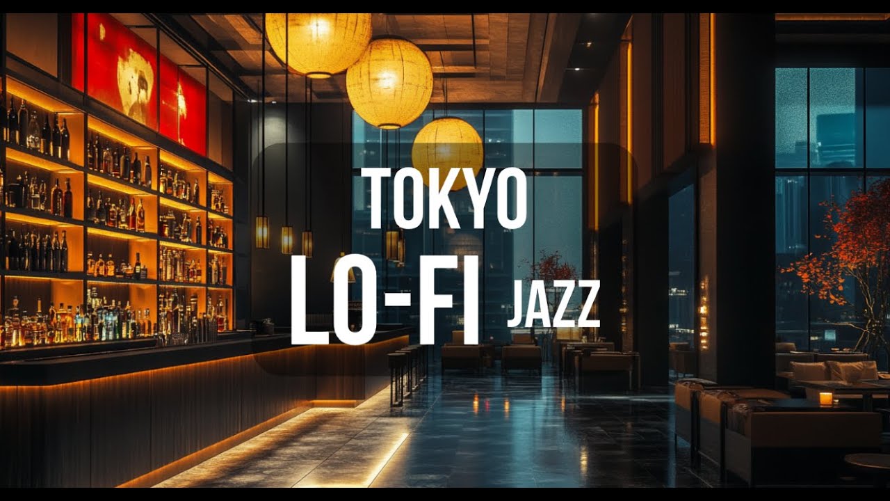 【No Ads】Rainy Tokyo Lofi Jazz ☔ Cozy Melodies for Wet City Days [30mins]
