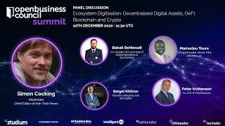 Ecosystem Digitisation: Decentralised Digital Assets, DeFI, Blockchain and Crypto