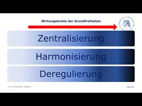 Binnenmarkt und Grundfreiheiten – Vorlesung Europarecht Teil IX