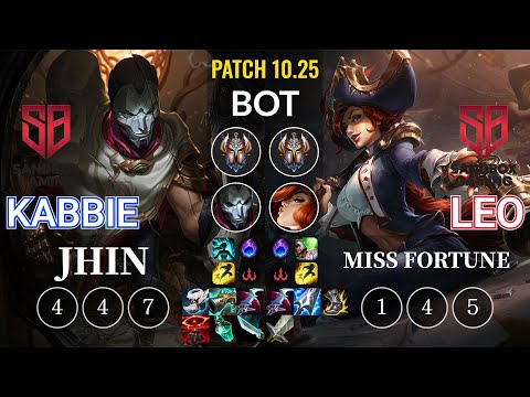 SB Kabbie Jhin vs SB Leo Miss Fortune Bot - KR Patch 10.25