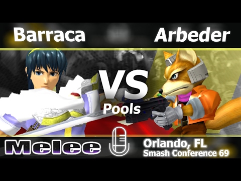 Barraca (Marth) vs. Arbeder (Fox) - Melee Pools - SC:69