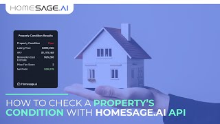 Check Any Property’s Condition in 2 Minutes with Homesage.ai