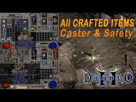 Diablo 2 Horadric Cube Recipes - Crafted Items Caster and Safety