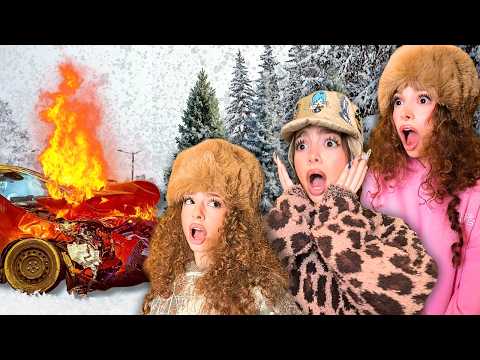 Kalogeras Sisters SURVIVE A SNOW STORM (we crashed our car)