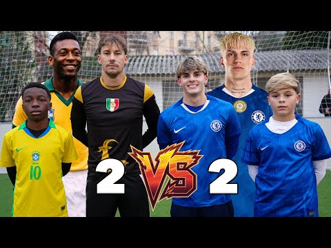 MINI PELÉ VS MINI GARNACHO - 2 VS 2 Warm-up for the Kids' Ballon d'Or 🏆