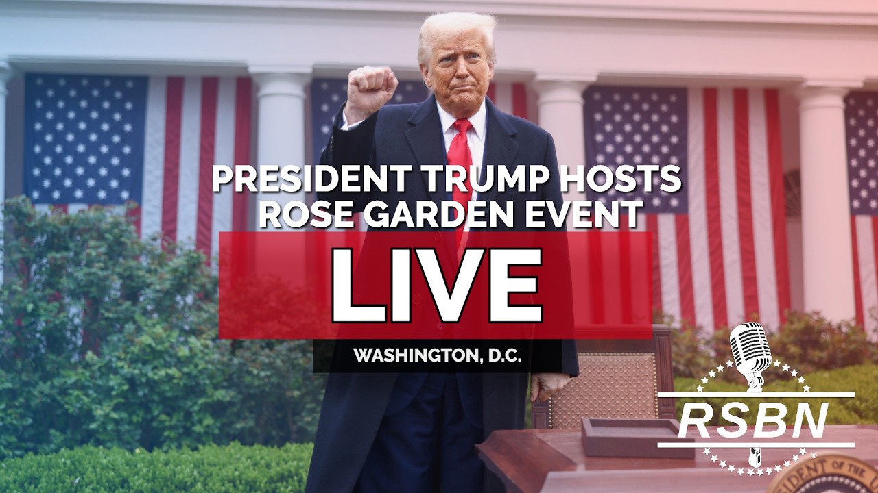 LIVE: President Trump Hosts a White House Rose Garden Event - 08/24/26