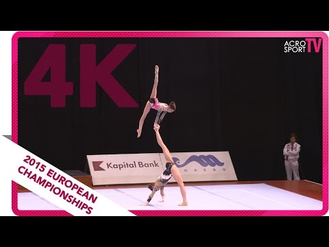 Guryeva, Kalinina - Russia - Women´s pair - Senior balance final - European Championship 2015