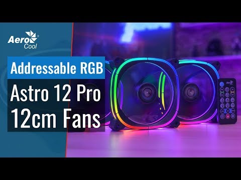 Aerocool Astro 12 Pro Kompiuterio korpusui Aušinimo rinkinys 12 cm Juoda video