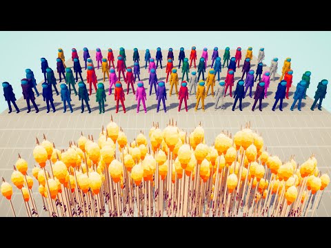 100x AMONG US UNITS vs EVERY GOD | TABS - Totally Accurate Battle Simulator