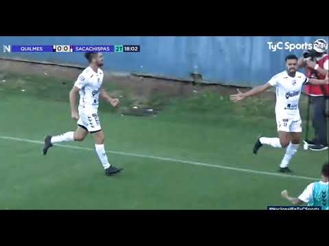 Gol de #Quilmes: Pier Barrios pone el 1-0 vs Sacachispas