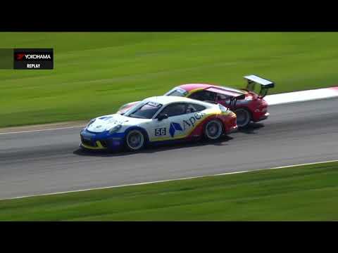Porsche GT3 Cupミッドオハイオの決勝レース2の模様を55分にまとめたハイライト動画