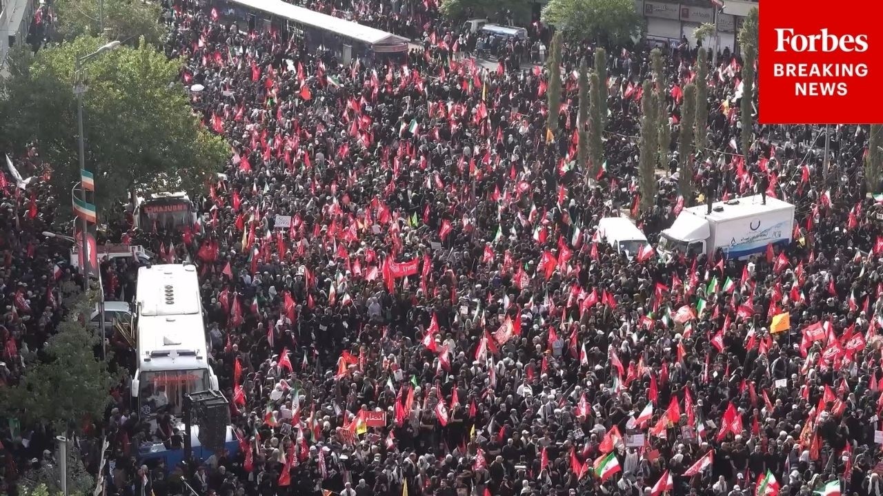 Video | Crowds Fill Streets Of Tehran For Former Iranian Supreme Leader Ali Khamenei's Funeral