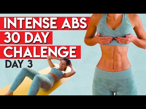 INTENSE ABS in 30 Days CHALLENGE 🔥 | Day 3