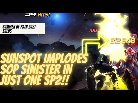 Sunspot Obliterates SOP Sinister In 103 secs | 9X Flare State FTW!! | Marvel Contest of Champions