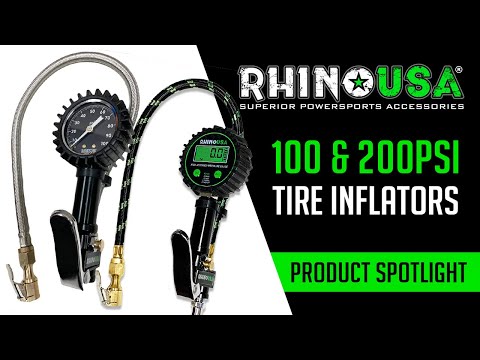Rhino USA 100 & 200PSI Tire Inflator Gauges | Product Spotlight
