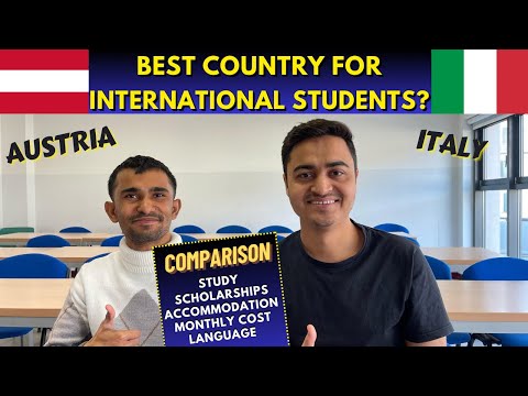 🇮🇹 ITALY vs 🇦🇹 AUSTRIA 2025 | Study, PR, Scholarships, Jobs & Living Cost for South Asian Students