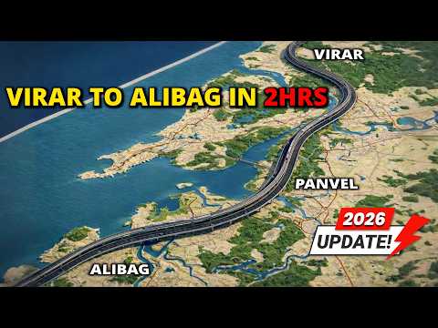 Virar to Alibaug in Just 2 Hours? 😱 Virar Alibaug Multimodal Corridor Route & Project Update 2026