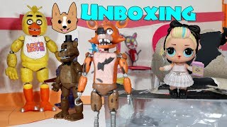 Unboxing FNAF Funko Action Figures / L.O.L. Surprise Birthday Party Five Nights at Freddy&#39;s