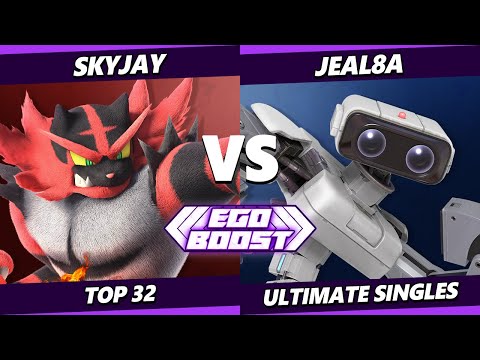 EGOBOOST - JeAl8a (ROB) Vs. Skyjay (Incineroar) Smash Ultimate - SSBU