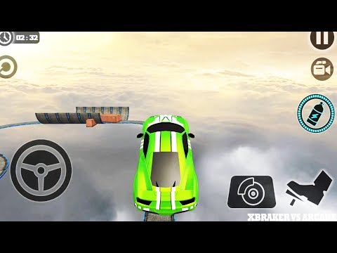Impossible Stunt Car Tracks 3D Green Vehicle Driving levels 8, 9  and 10 - Android GamePlay 2019