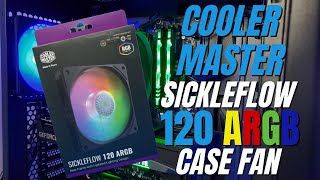 Cooler Master Sickleflow 120 ARGB Case Fan Unboxing & Color Samples