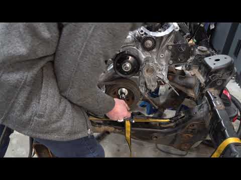 HOW TO INSTALL CRANKSHAFT PULLEY HARMONIC BALANCER WITH OUT TOOL