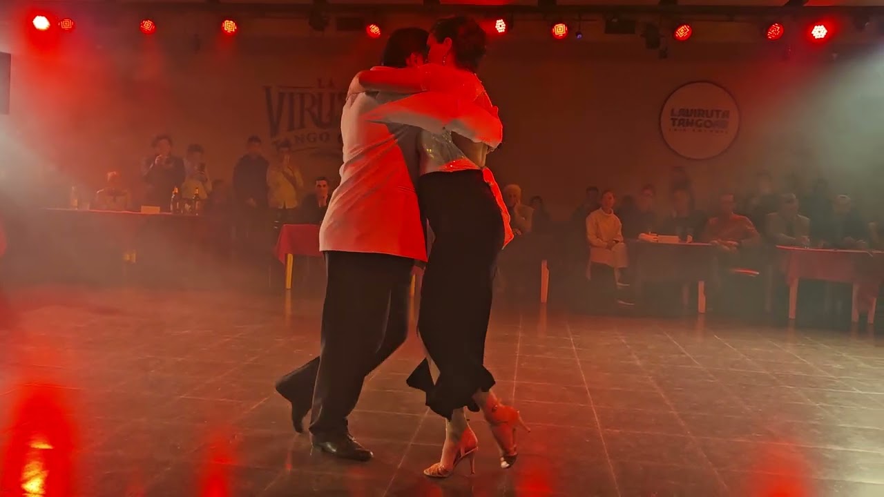 Lucila Segura and Angel Coria at La Viruta - Acercate a mi tango festival closing milonga (1 of 2)