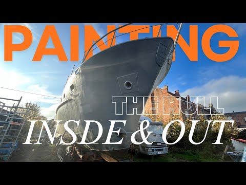 Painting The Hull of my Steel Boat , Inside and outside ! EP 54