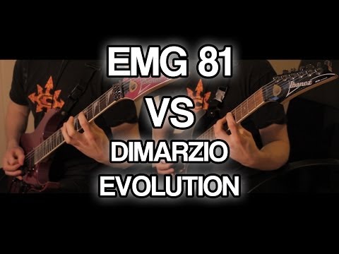 EMG 81 vs DiMarzio EVOLUTION //// Active vs Passive Pickups Comparison