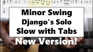 Minor Swing guitar tab lesson slow