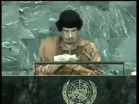 Discours du Colonel Khadafi à L'onu