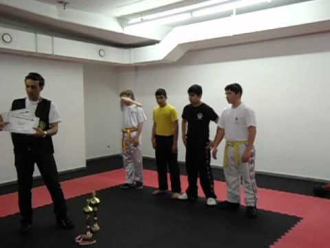 Kickboxen-Pointfighting Siegerehrung