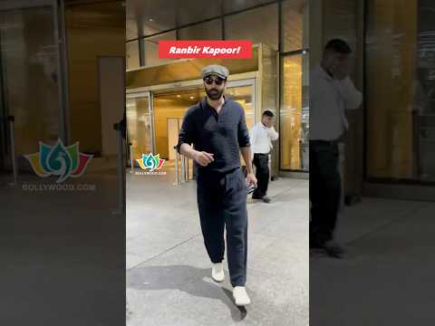 Actor Ranbir Kapoor spotted at the Mumbai airport