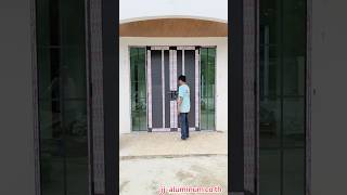 ประตูบานเปิดคู่แบบทึบ พร้อมช่องแสงข้าง