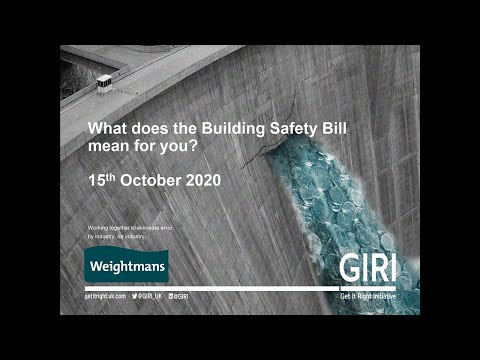 GIRI & Weightmans webinar: What does the Building Safety Bill mean for you?