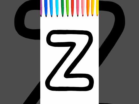 Let's Try to Draw Letter Z Together ✍🏻