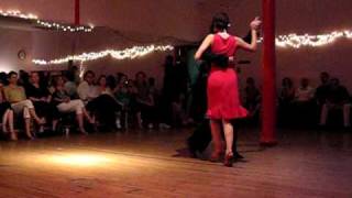 Dominic Bridge & Jenna Rohrbacher dance Milonga at the Practilonga Marathon New York City