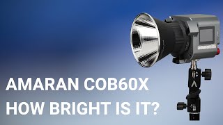 How Bright Is The Aputure Amaran COB60X? | Outdoor Test |  Video Lighting