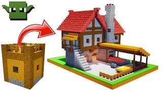 Minecraft Medieval Blacksmith Tutorial (EASY 5X5 BUILDING SYSTEM)