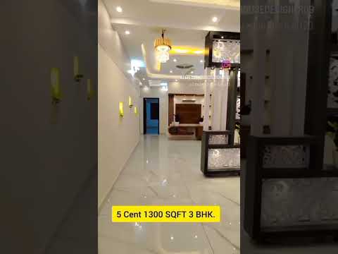 1300 sqft| 3bhk | interior design | 5 cent | implementation| #homedesign #3d #simplehouse
