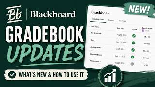 Blackboard Gradebook Updates