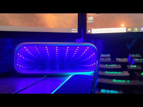 Mesmerizing Cypher Infinity Blacklight Gaming Speaker by Packard Bell
