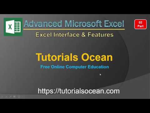 Part 02 Advanced Microsoft Excel Interface & New Features in Urdu/Hindi