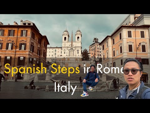 Spanish Steps in Rome, Italy After Lockdown Due to Covid19
